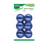 Bottoni magnetici - diametro 4 cm - blu - Lebez - blister 12 pezzi